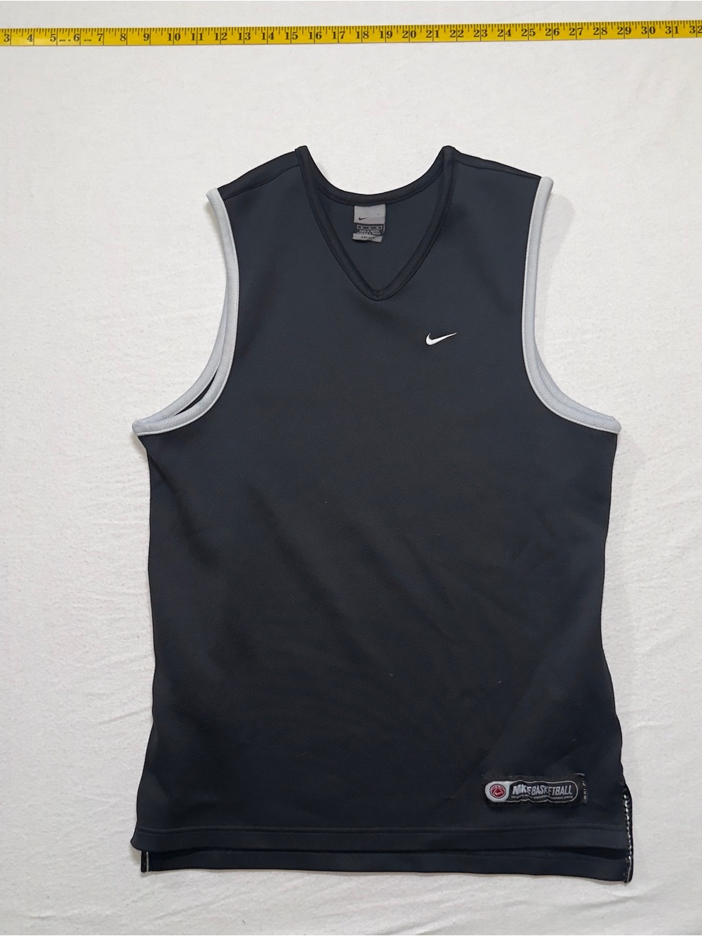 Vintage Nike Black Sleeveless Basketball Jersey - Black